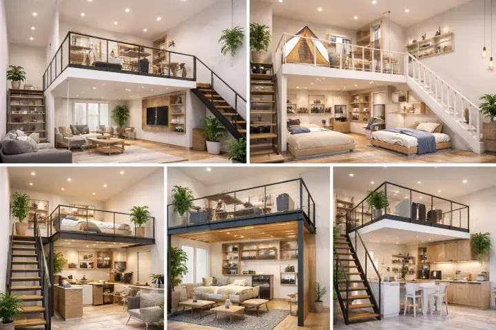 Mezannine Ruang Rumah Estetik di Subang